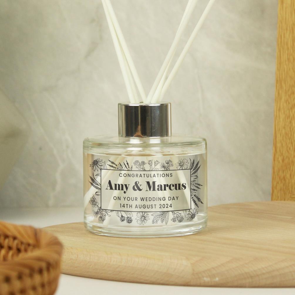 Personalised Black Foliage Reed Diffuser Extra Image 1